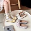 Bow Grandma Mary Jane Shoes Spring and Summer New Women's Fashion Shallow Mouth Flat-soled Single Shoes Round Head Versatile Single Shoes