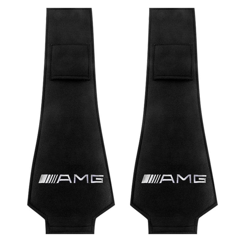 Защитные чехлы на подголовники автомобильных сидений Аксессуары для Mercedes Benz AMG W212 W205 W246 W177 W176 W213 GLC GLE GLS ML Лампа с лазерной проекцией логотипа