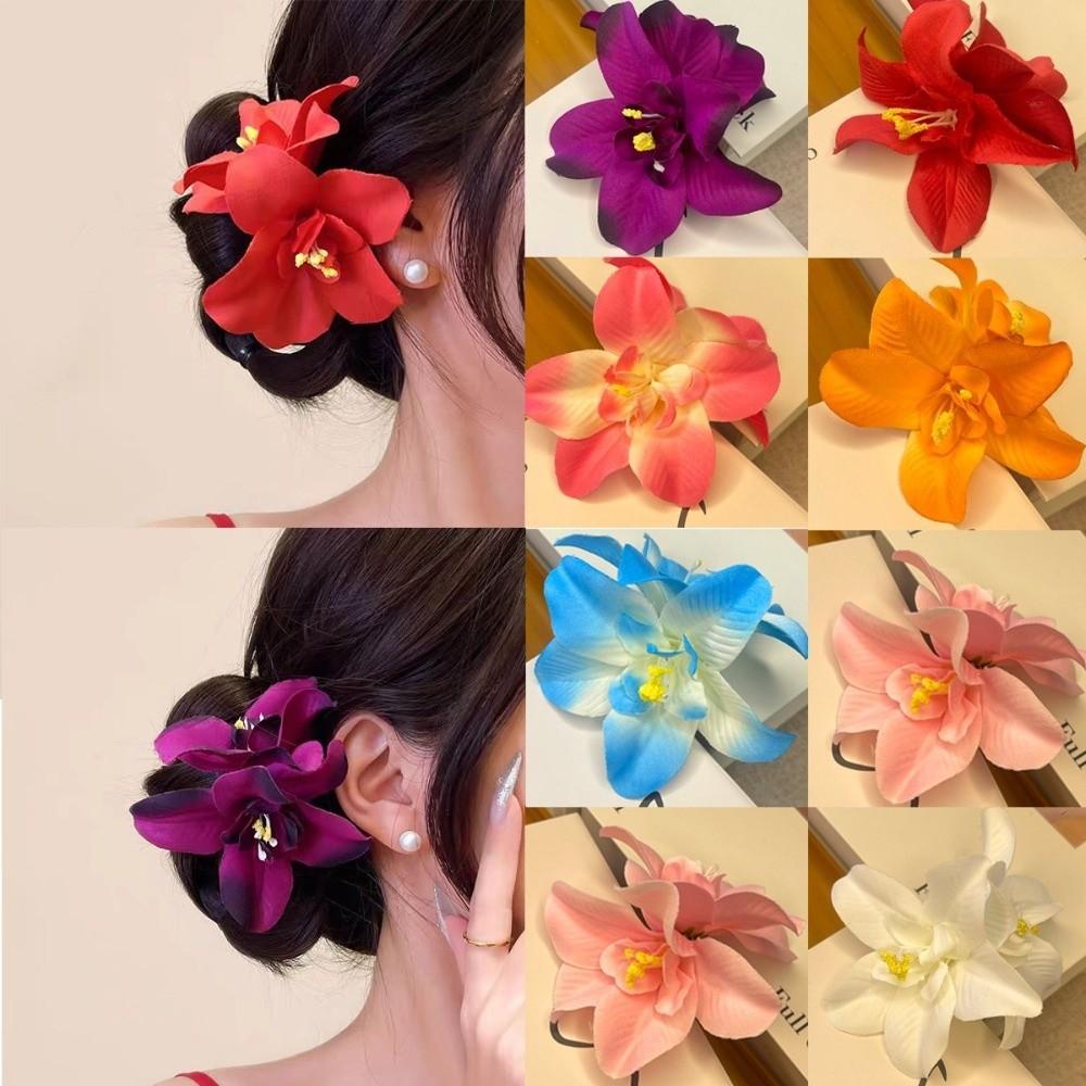 Bohemian Flowers Hair Clips Plastic Hair Accessories New Sweet Barrette Seaside Vacation