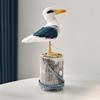 Vintage Seabird Ornament Mediterranean Style Seagull Model Wooden Seagull Craft  Children's Room