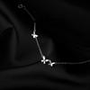 925 Sterling Silver Link Chain Zircon Butterfly Charm Bracelet for Women Girls Party Jewelry Pulseras Mujer Sl190