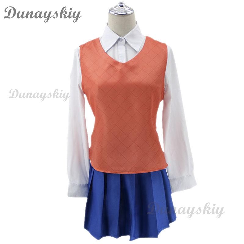 Игра Doki Doki Literature Club Нацуки Косплей Сайори Юри Моника Косплей Костюм Парик Набор Школьная Форма Девушка Женские Костюмы