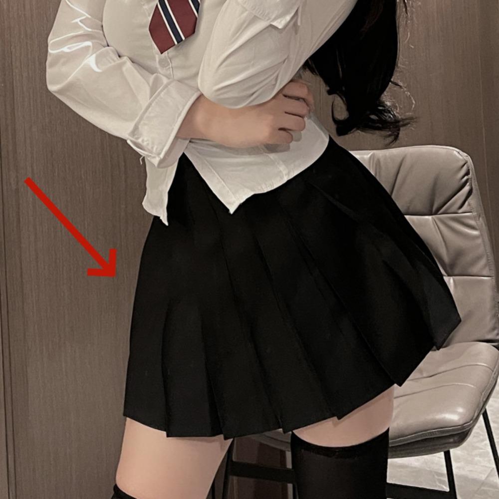 JK Uniform Pure Desire Spice Girl Waist Short Sleeve Женская японская студенческая рубашка с длинным рукавом Белая короткая юбка Нижнее белье для секса