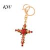 Decorative Rose Keychain Retro Rhinestone Keychain, Golden Plated Alloy Key Ring for Purse Charm Men Women, Pendant Handbags Backpacks Decoration Zinc
