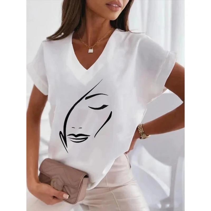 Новая женская футболка в клетку, летняя уличная мода, короткий рукав, свободный, 100-й размер, индивидуальный, с коротким рукавом и 3D-принтом