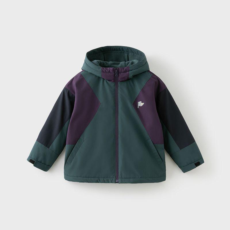 David Bella Kidsren's Fleece Windproof Jacket for Boys and Girls, Three-Proof Jacket, 2026 Winter New Style, Outdoor Kidsren's Clothing for Girls