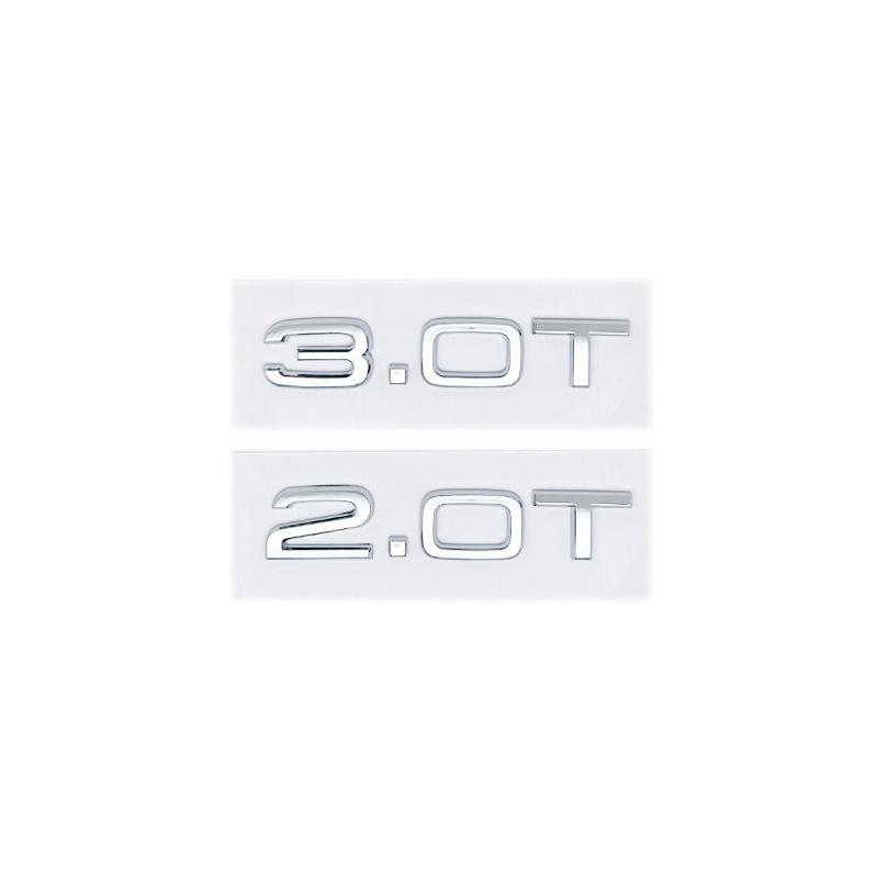 2026 3D ABS Letters Car Styling Rear Trunk Badge 1.8T 2.0T 3.0T Emblem Logo For AQ3 A3 A4 A5 A6 A7 A8 Q2 Q3 Q5 Q7 Q8 Car Accessories