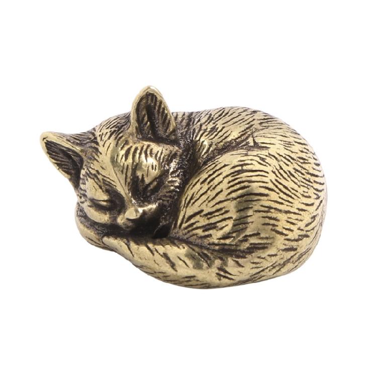 Декоративная фигурка животного Teas Pet Миниатюрные скульптуры кошек для интерьера автомобиля и украшения стола Настольное украшение