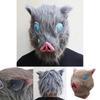 Authentic Anime Demon Slayer Kimetsu No Yaiba Hashibira Inosuke Pig Cosplay Mask Ideal For Costume Parties