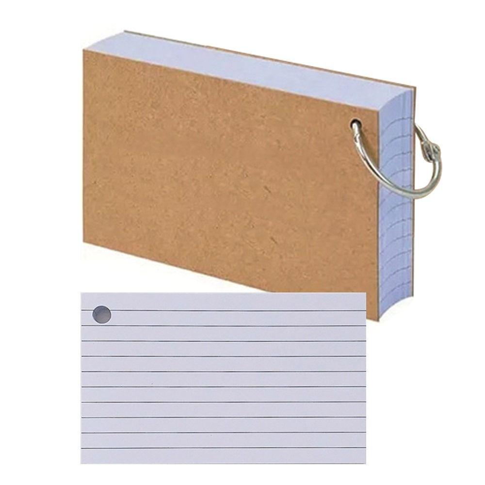 Horizontal Line Loose-Leaf Index Cards Double-sided Revision Cards Durable Binder Memo Book Office