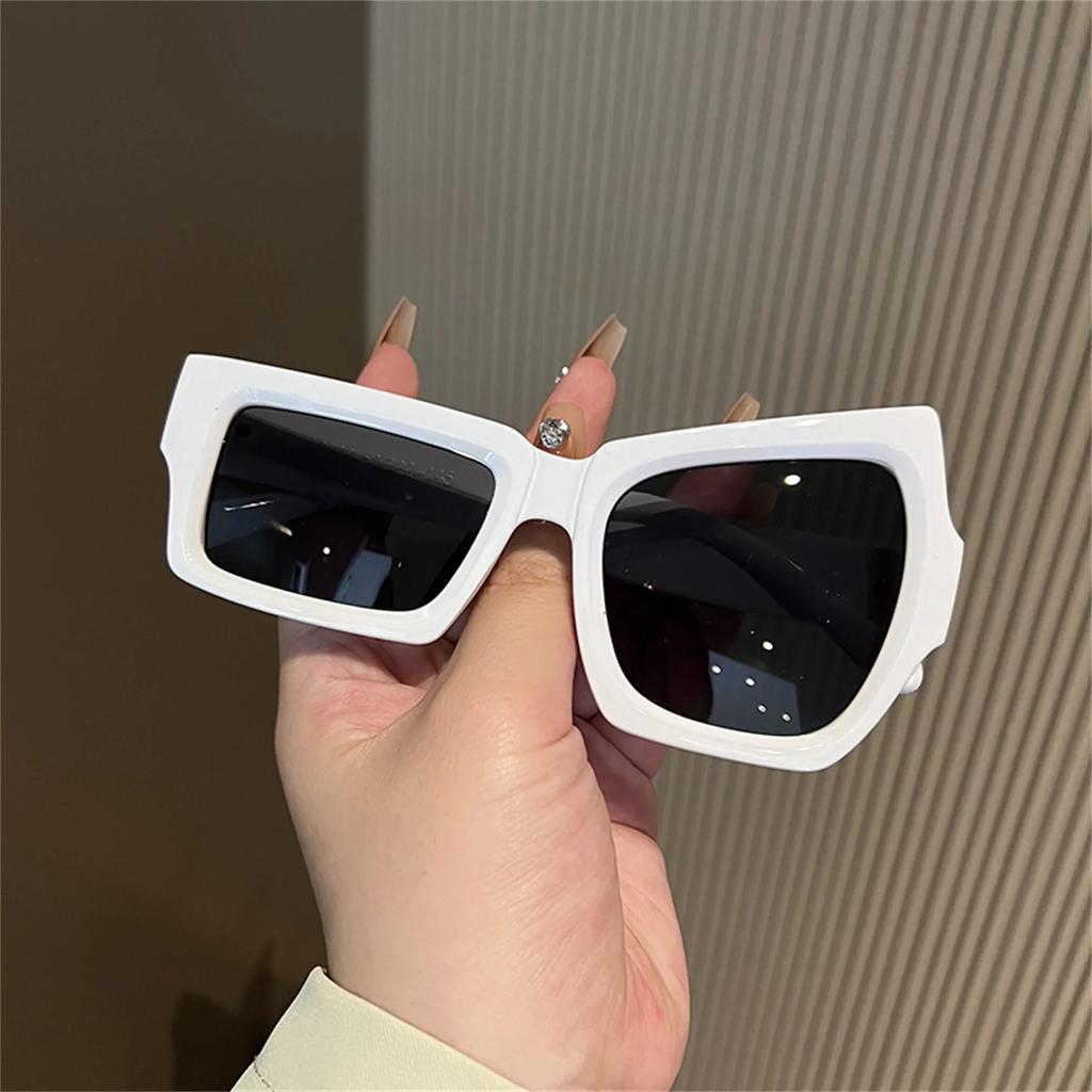 Fashion Irregular Square Sunglasses Funny Party Asymmetrical Sun Glasses Men Brand Designer Personality Black Sunglasses