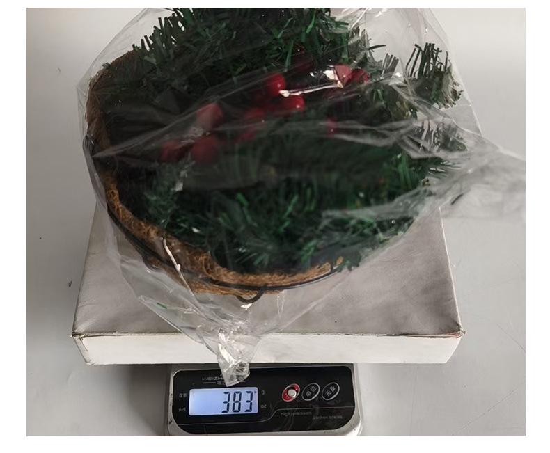 Cross-border Artificial Christmas Hanging Basket Wreath Holiday Decoration