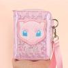 Pokemon Mew Sparkly Bling Pattern Pink Strap Wallet
