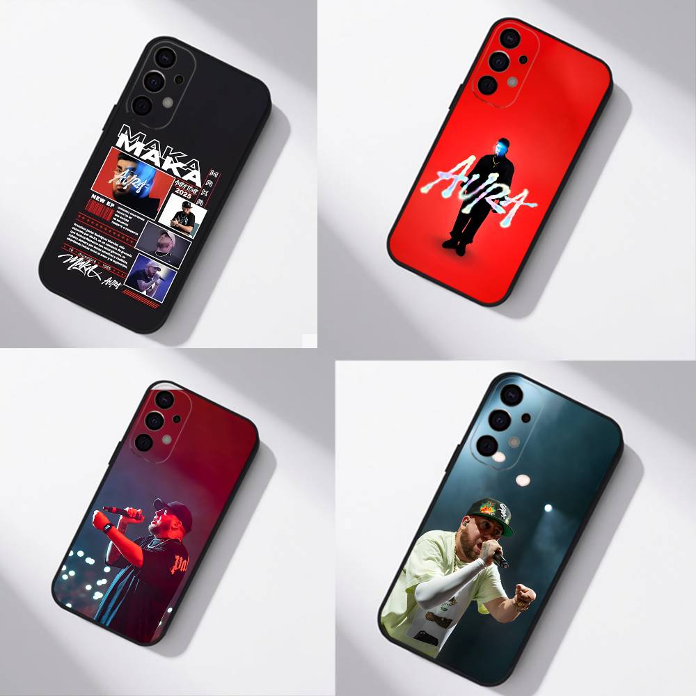 Rapper Maka Aura 2025 Тур Для Чехла Телефона Samsung S25,S24,S21,S22,S23,S30,Ultra,S20,Plus,Fe,Lite,5G Черный Чехол