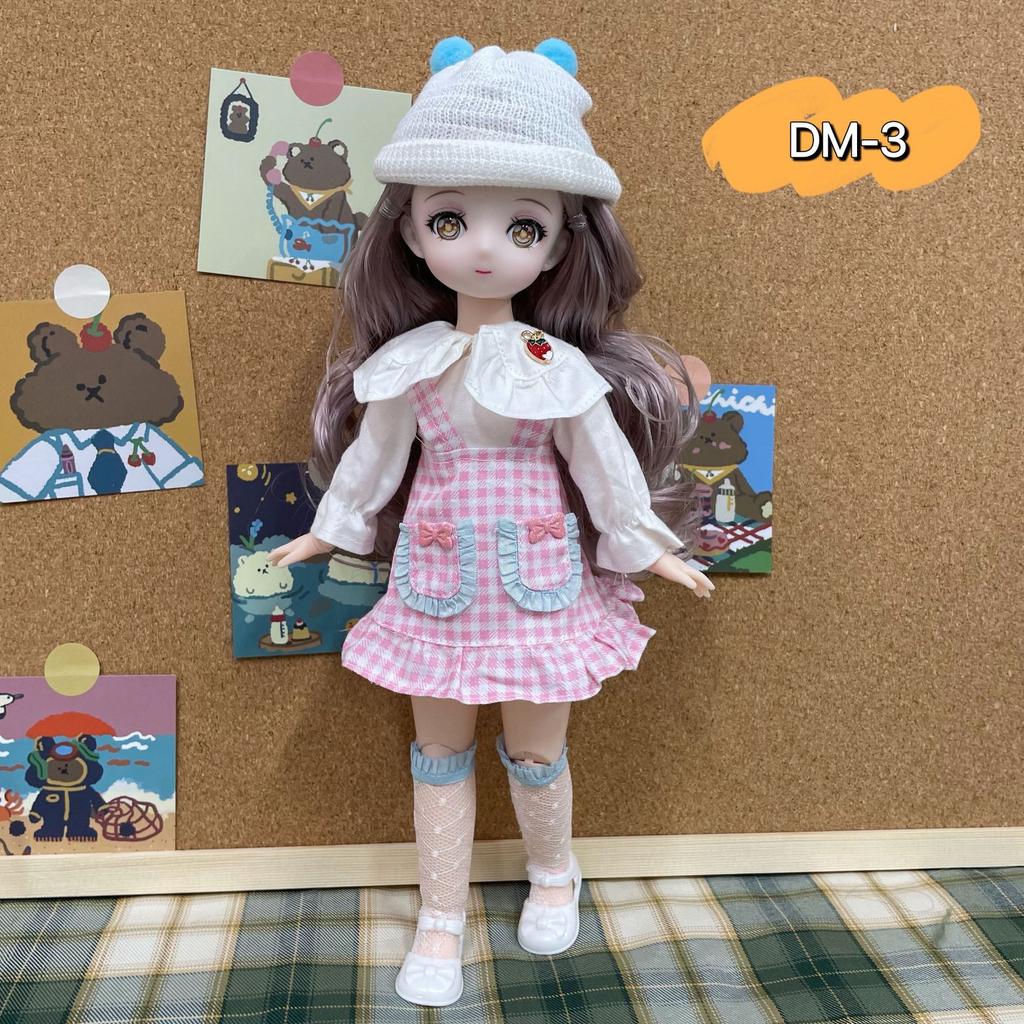 Кукла Барби с мультяшным лицом Net Red 30 см, вторичная 6-дюймовая кукла BJD, детская игрушка в подарок