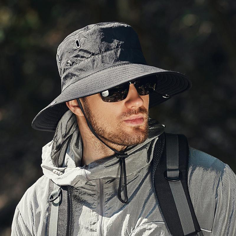 Летняя шляпа от солнца, солнцезащитная шапка для рыбалки, панама, уличная походная рыбацкая шляпа с большими полями, солнцезащитная шляпа с УФ-защитой, солнцезащитные шляпы для мужчин