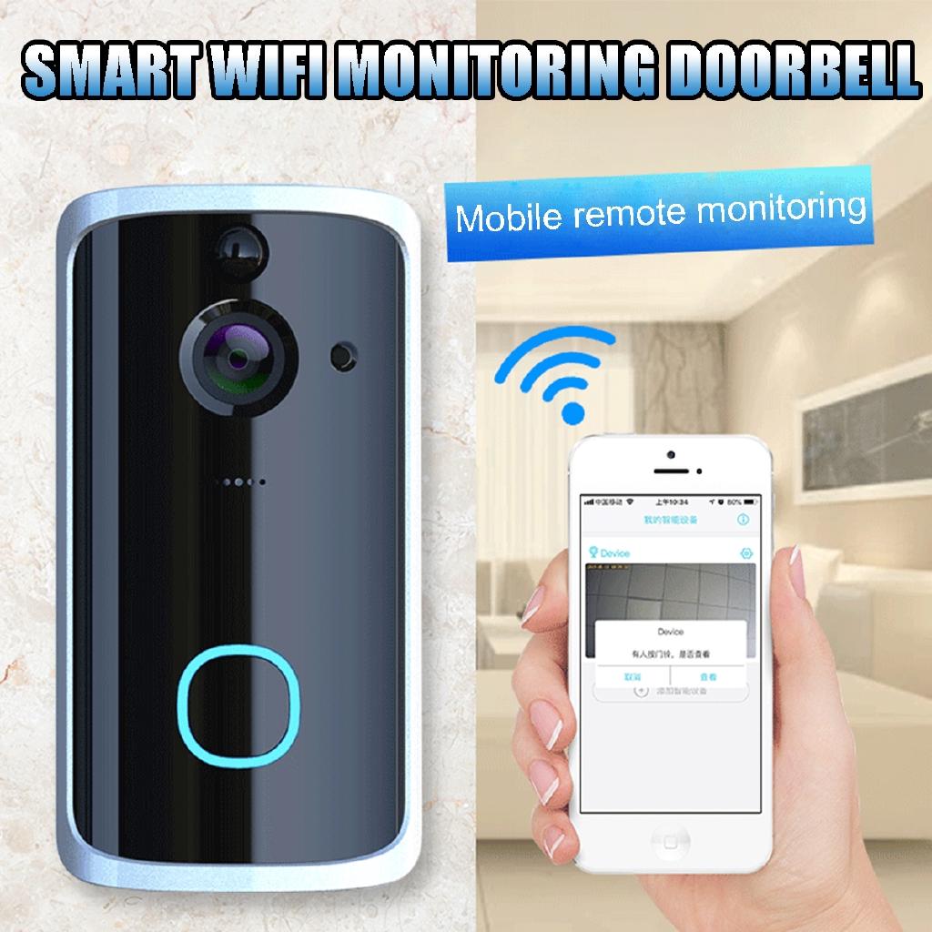 Умный WiFi Видеодомофон Камера Беспроводной Домофон Приложение Телефон Запись Фото Видео Дом Визуальная Безопасность Домофон