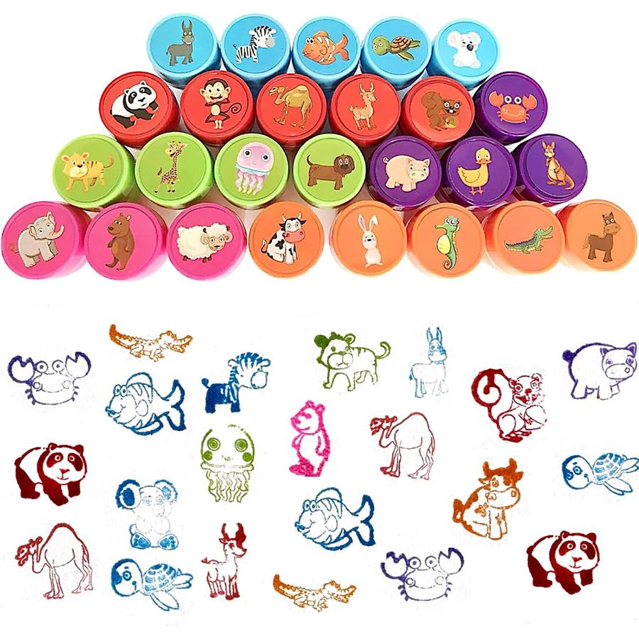 10pcs Cartoon Graffiti Seal Multi Styles Graffiti Tools Student Award Stamp Art Drawing Graffiti Accessories Birthday Party Gift