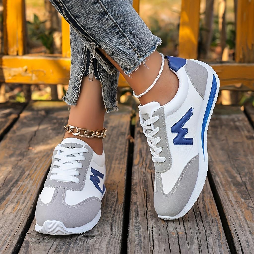 Женские легкие повседневные спортивные кроссовки, кроссовки с подошвой EVA, на шнуровке, с низким вырезом, подходят для всех сезонов