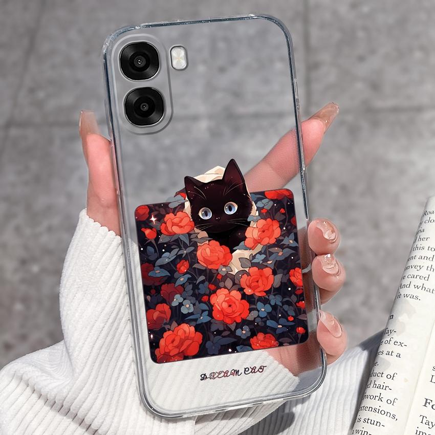 Совместимый чехол для телефона Oppo A6x A5x A6 Pro A39 K12x с рисунком Маленький принц, мягкий прозрачный силиконовый чехол-бампер с защитой линз для Oppo