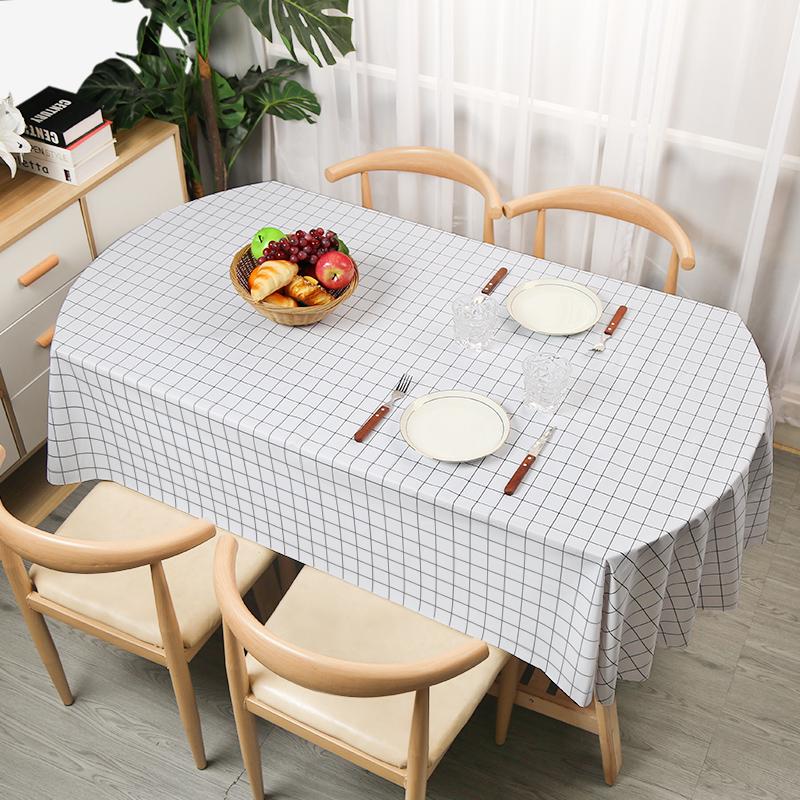 Овальная скатерть водонепроницаемая маслостойкая ПВХ крышка стола чехол декоративный обеденный стол кофейня свадебный декор красивая крышка стола
