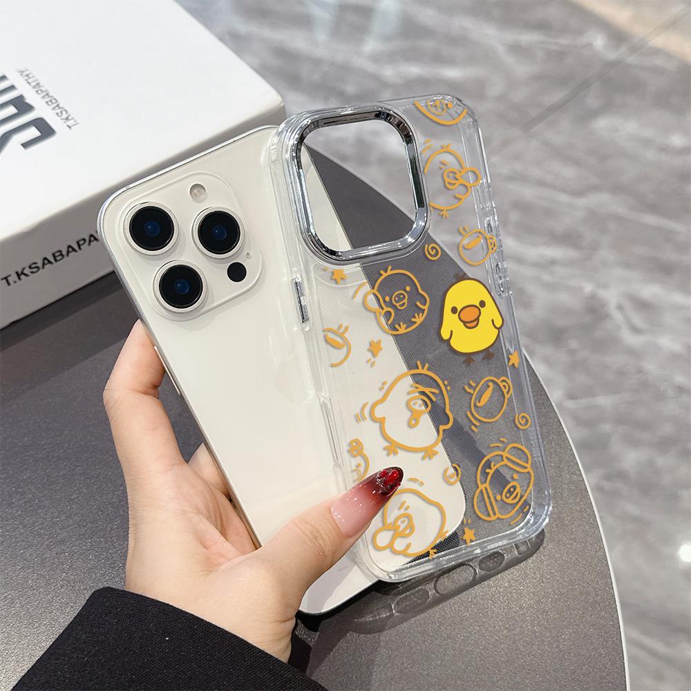 Милый Мультяшный Чехол Для Телефона RilakkumaS Для iPhone 17 16e 16 15 14 13 12 11 mini Pro Max X XR XSMAX 8 Air Plus Прозрачный Мягкий Чехол