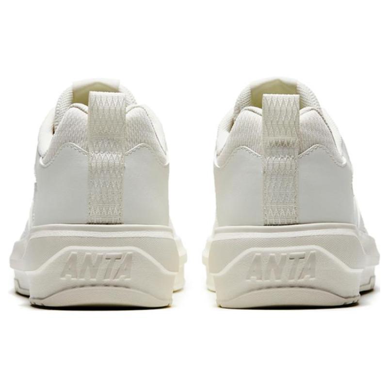 Anta Life Collection Противоскользящие Износостойкие Низкие Кеды для Скейтборда Мужские Белые Кроссовки 912328060-1