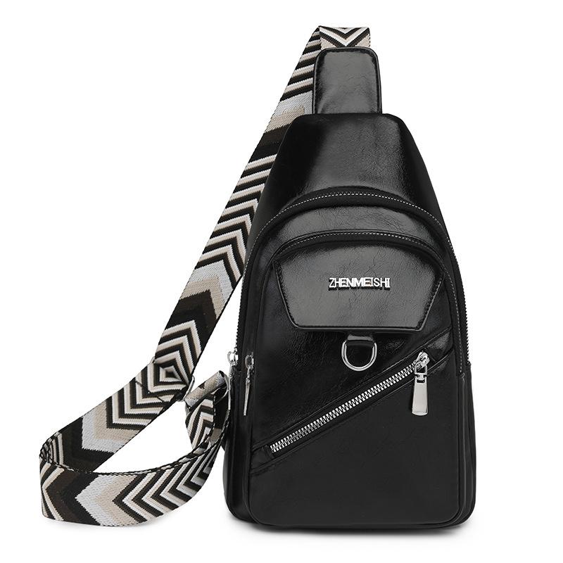 Женский рюкзак через плечо, водоотталкивающая нагрудная сумка из ПУ