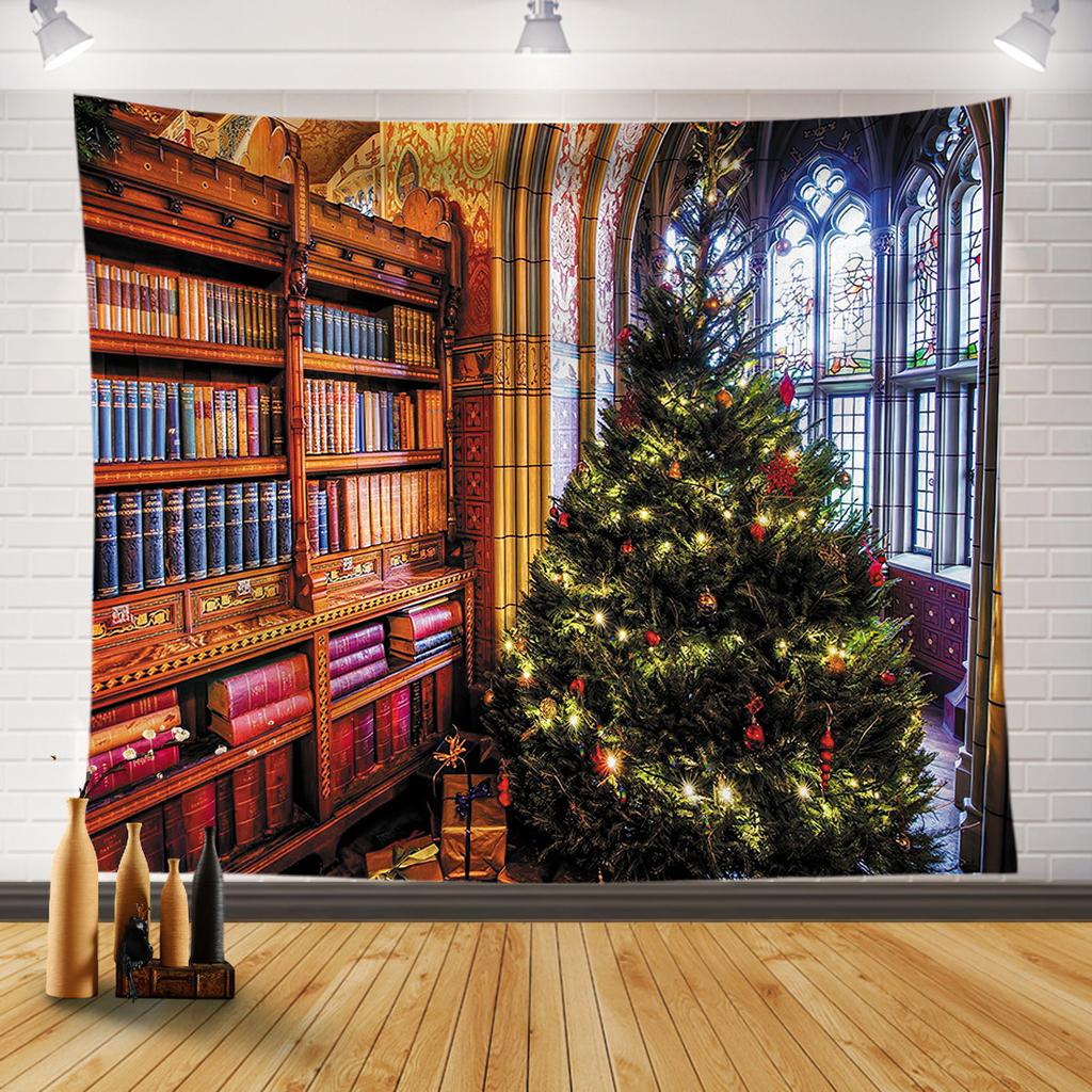 Веселая Рождественская елка, украшение для дома, гобелен, Рождественская комната, гостиная, украшение на стену, фоновая ткань