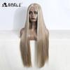 Noble Lace Wigs For Women Long Straight Synthetic Lace WIg 36 Inch Ombre Blonde Lace Wig Cosplay Blonde Wig Synthetic Lace Wig