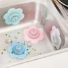 4Pcs Soft Flower Sink Strainer Anti-clogging Hair Catcher Floor Drain Covers  Bathtub