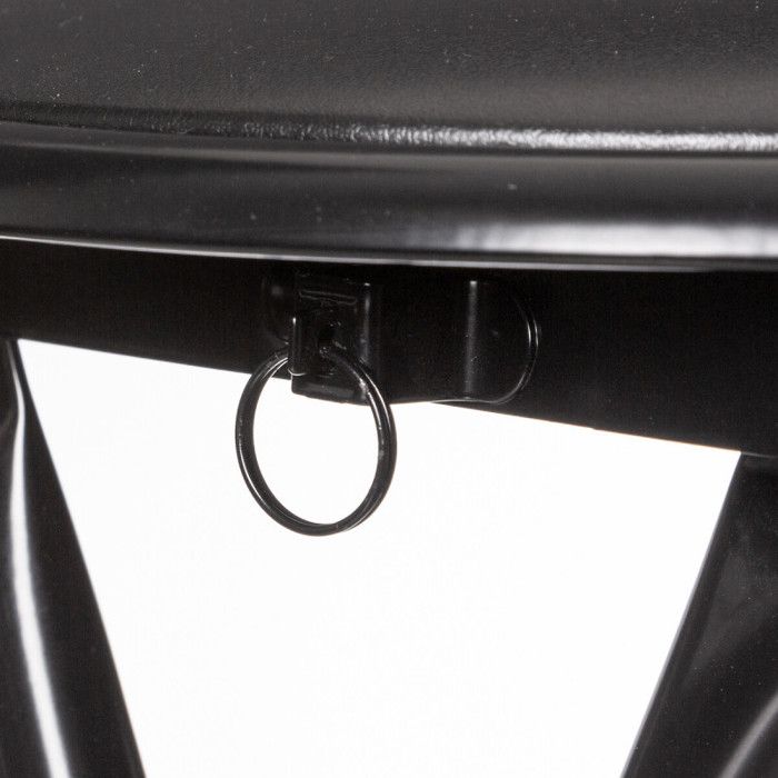 Tabouret pliant en PVC "Elisa" Atmosphera - Noir - Par 1 - Noir -