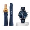 Высококачественный плетеный ремешок для часов из коровьей кожи для IWC IW344205 IW371614 IW500713 PORTUGIESER Portofino Синий мягкий кожаный ремешок для часов 22 мм