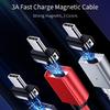 Магнитный кабель для зарядки USB A на Type C, 1 м/2 м, с функцией быстрого подключения и стабильной передачи данных