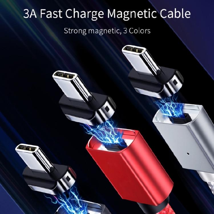 Магнитный кабель для зарядки USB A на Type C, 1 м/2 м, с функцией быстрого подключения и стабильной передачи данных