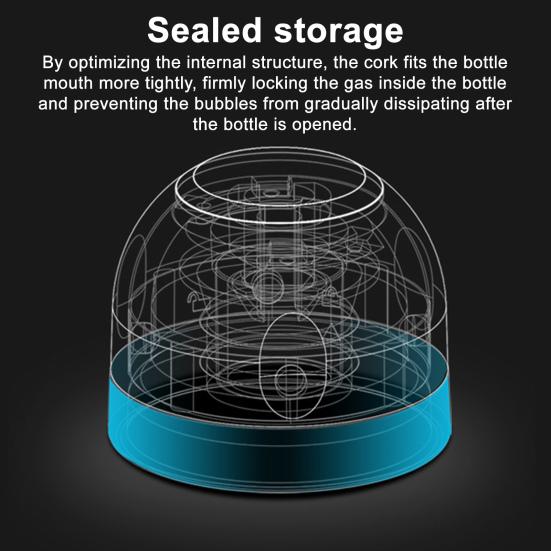 2 шт. Пробки для винных бутылок Мини вращающиеся для сохранения Шампанское Винная пробка Герметичные