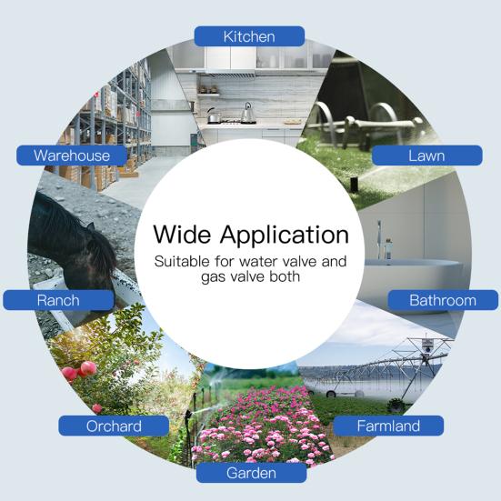 Gas Valve Controller Voice Command Control-Valve Long Lasting Wireless Smart Wi-Fi Gas Valve Controller Set for Home