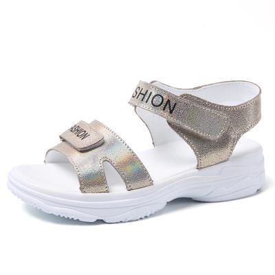 Летние женские сандалии, кожаные женские уличные пляжные женские туфли, повседневные туфли-гладиаторы на платформе, женская обувь Sandalias