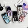 Чехол для телефона Xiaoxiang Feng со стразами в виде медведя для Samsung Zflip5 Flip Складной XFLIP Портативный Жемчужный
