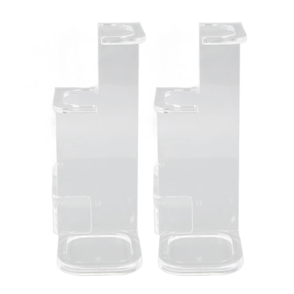 2 Pcs Sword Wall Mount Acrylic Sword Display Stand for Home Shopping Mall Cafe Bar Decor Transparent