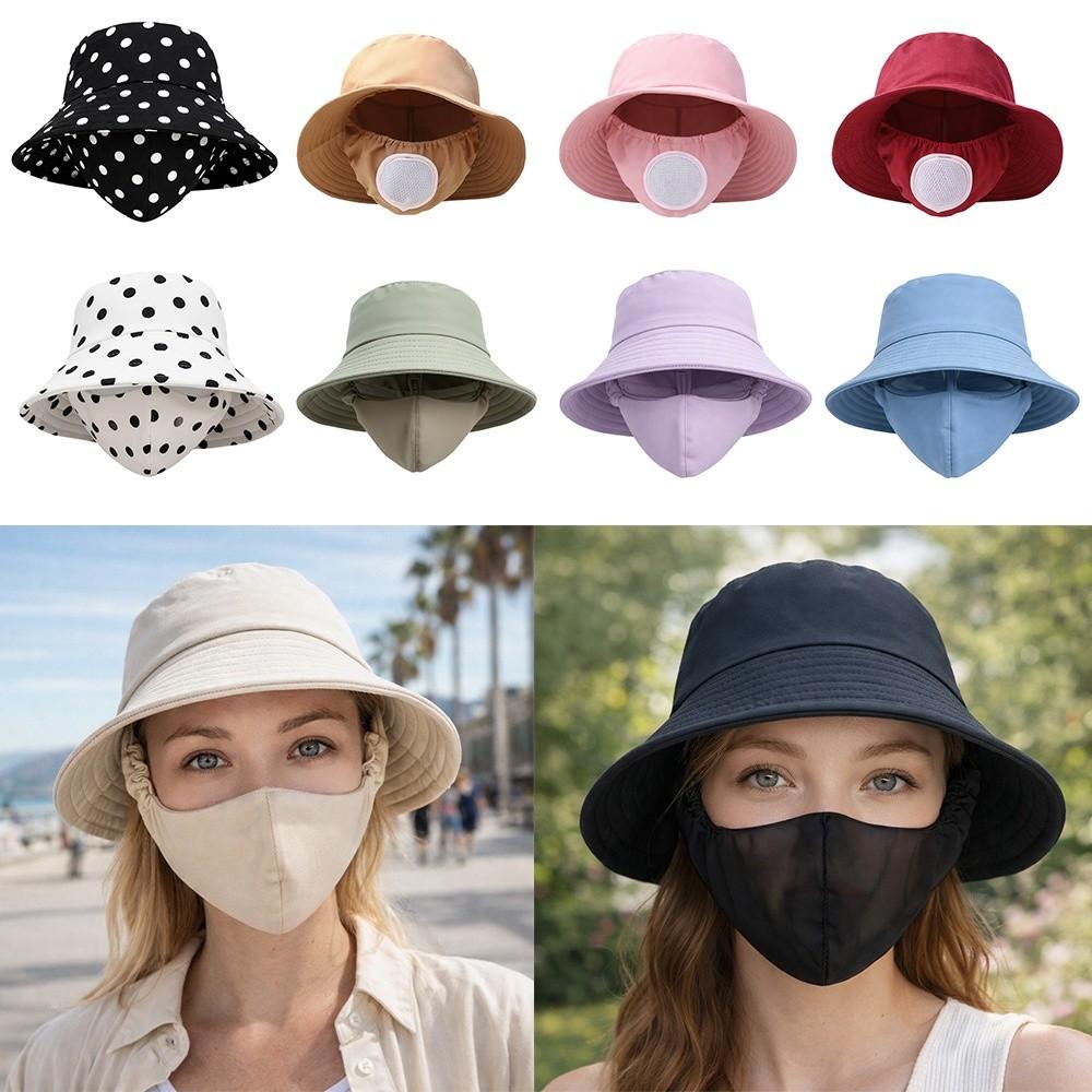 Wide Brim Agricultural Work Hat With Mask Fisherman Hat New Bucket Hat Four Seasons