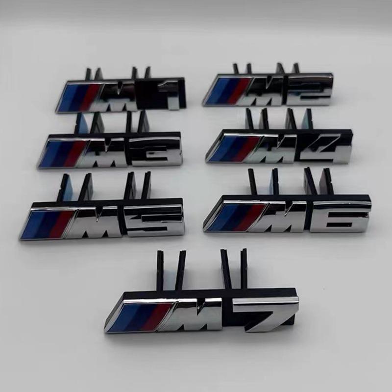 RLEB2 3D ABS M Logo Car Front Grille Badge Sticker For BMW M Emblem M2 M3 M4 M5 M6 M7 E82 F87 E30 E46 E90 E92 F80 G80 F83 E39 F10 F90