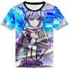 Аниме Sword Art Online Kirito SAO 3D Printed Футболка для взрослых Косплей Смешные Быстросохнущие Крутые Футболки с Коротким Рукавом Топы