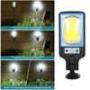 108 COB датчик уличного освещения 3 режима освещения наружные водонепроницаемые защитные солнечные лампы для сада патио дорожка дистанционное управление свет