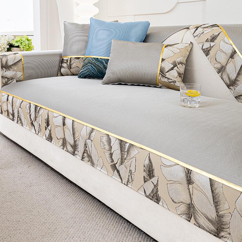 Ледяной шелк, летний летний коврик, диванная подушка, универсальный чехол для дивана на четыре сезона, Нескользящая подушка для дивана, подушка