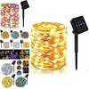 Solar Led String Lights Waterproof Copper Wire Outdoor Garden Decoration