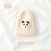 Warm Kid Hat Fashion Kawaii Cartoon Bear  Crochet Bonnet Beanie for Toddler Boy Girl Autumn Winter Knit Solid Color Cap for Baby