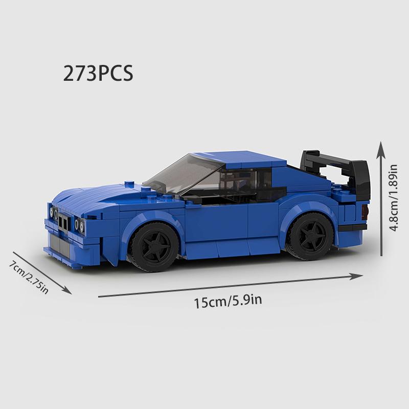 MOC E36 Racing Sports Car Vehicle City Racer Building Blocks Brick Sets Creative Garage Toys Kid Holiday Gift Boy