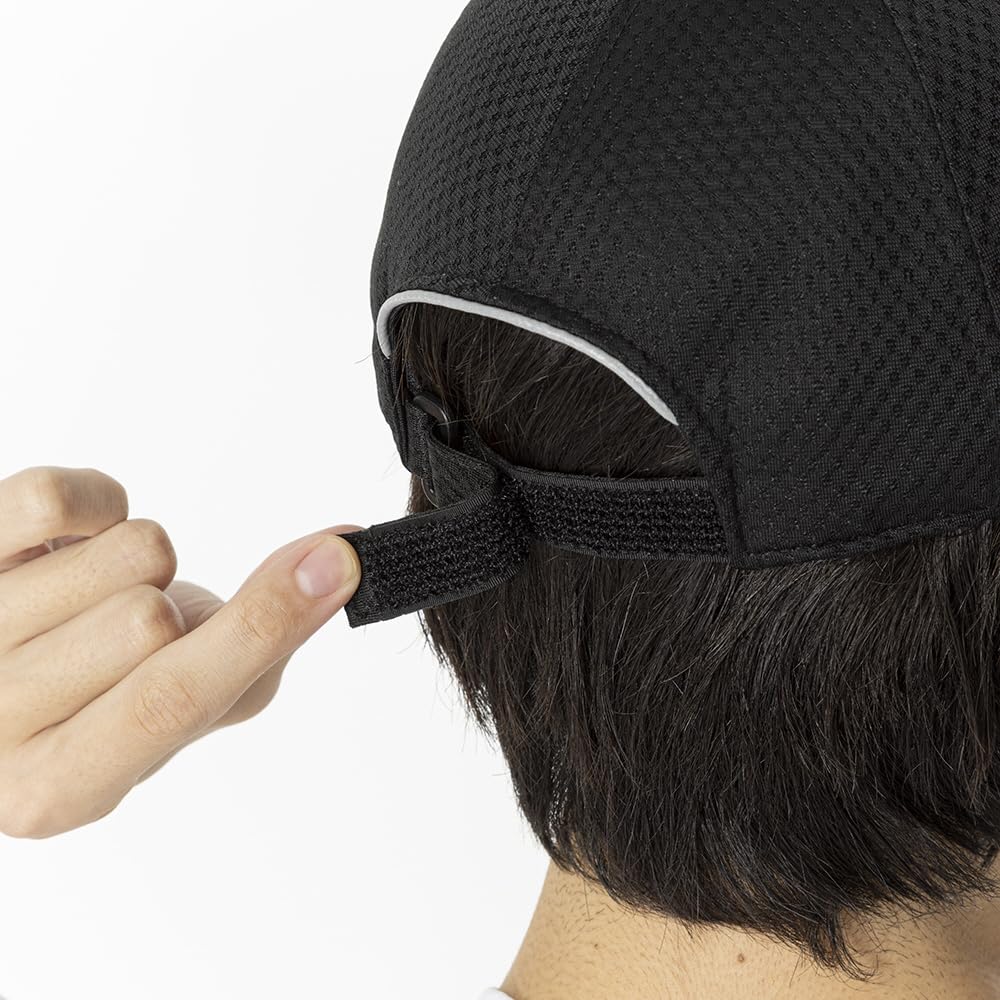 Mizuno Mesh Sports Hat for Size One Size Fits Most N-XT Cap, Summer, Unisex, 32JWB105, Black/Alloy Gray, (Head Circumference 56-60cm)