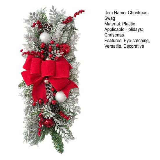 Рождественская лесенка гирлянда каплевидная отделка рождественская лестница гирлянда венок с искусственным бантом